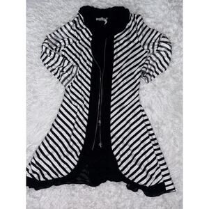 Dzhavael Couture Women’s Sz. S Black And White Zip Dress. Beautiful, Exc. Cond
